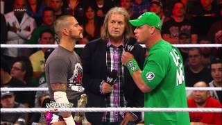 Bret Hart punches CM Punk Raw Sept 10 2012 [upl. by Llenhoj]