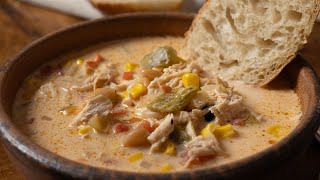 WHITE CHICKEN CHILI SOUP Cozy up to a Bowl of Savory SoupEasy amp Delicious Recipe Perfect for Fall [upl. by Aelahc]