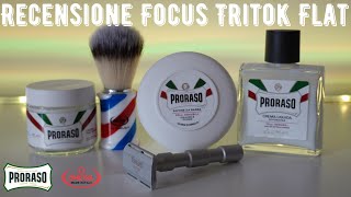 Recensione Focus TRITOK FLAT  il Rasoio GENTILE sulle pelli sensibili  Rasatura Tradizionale 💈 [upl. by Aikkin]