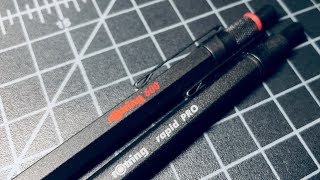 Rotring Rapid Pro vs Rotring 600 Ballpoint Pen Comparison [upl. by Avahc]