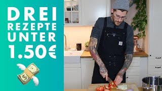 3 SCHNELLE VEGANE REZEPTE FÜR UNTER 150 EURO [upl. by Terb]