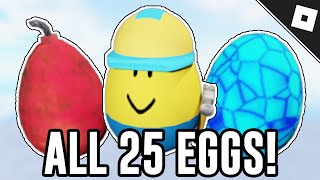 How to get ALL 25 EGG HUNT 2024 EVENT EGG BADGES in OBBY CREATOR  Roblox [upl. by Fortuna]