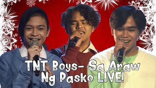 TNT Boys Sa Araw Ng Pasko live at the Star Magic Christmas Celebration WE ARE SO PROUD [upl. by Erdrich]