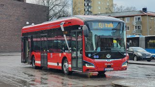 Linje 118 RissneSpånga station med Keolis 4663 [upl. by Saraiya]