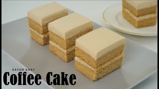 Coffee Sponge Cake That Melts In Your Mouth Recipe  Relaxing Sound [upl. by Goody256]