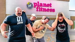 KICKED OUT OF PLANET FITNESS FOR ARM WRESTLING WITH DEVON LARRATT [upl. by Marcoux]