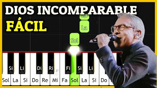 DIOS INCOMPARABLE Generación 12 Piano Tutorial SUPER FÁCIL  Melodía y Partitura Gratis [upl. by Stelle]