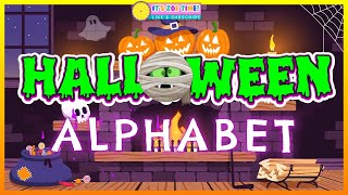 Halloween Alphabet 🎃 Halloween Vocabulary for Kids 🎃 A to Z Alphabet Words [upl. by Eilrac]