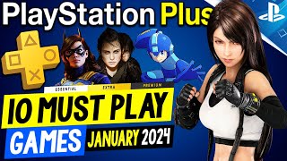 10 MUST PLAY PS PLUS Games to Play in JANUARY 2024 PlayStation Plus PS5PS4 Games 2024 [upl. by Ahgem]