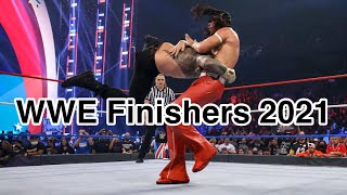 WWE All Finishers 2021 male [upl. by Nivrem]