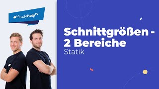 Schnittgrößen bestimmen  2 Bereiche Technische Mechanik StudyHelp [upl. by Emlen752]