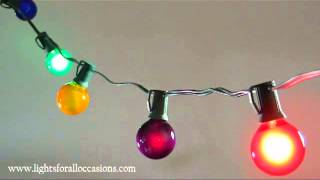 Twinkling Globe String Lights Multi Color 15 inch BulbsDemo [upl. by Opiuuk]