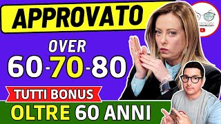 HAI PIÙ DI 60 ANNI  ALLORA HAI DIRITTO a RICEVERE QUESTI 14 BENEFICI ➡ BONUS 850€ ANZIANI INVALIDI [upl. by Lledniw465]