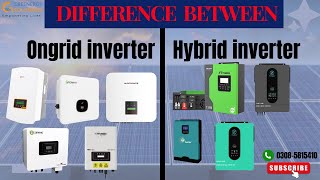 Difference between Ongrid and Hybrid Inverters  Myths  Reality  Knox Best Inverter  Solar Panel [upl. by Esalb25]