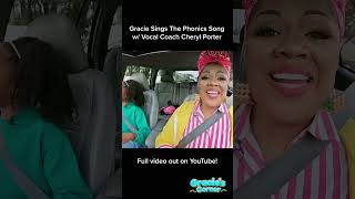 The Real Gracie Sings Phonics Song with CherylPorterVocalCoach shorts [upl. by Heymann]