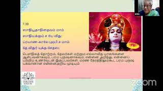 Bhagavath gita Day 44th Batch Tamil By Usha Mataji [upl. by Ainegue]