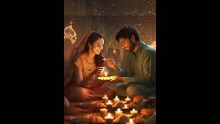 Sunte hain jab pyar ho to diye jal uthte hain ll  diwali status shots song love viralvideo [upl. by Oneladgam319]