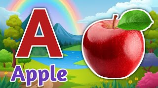 A for apple  अ से अनार  abc  phonics song  a for ant b for ball c for cow  ab Kidsghanvoice [upl. by Kwon]