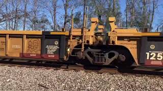 CSX 5117 Leads CSX I038 Double Stack Train NB with 236 Axles Florence SC [upl. by Tabshey]