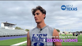 Ozona Lions vs Sonora Broncos Rivalry 🏈🔥 [upl. by Livesay599]