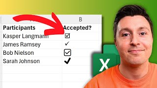 How to Add a Checkmark Symbol in Excel Tick Symbol [upl. by Gefen]