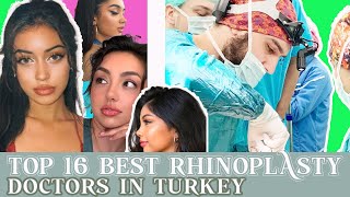 TOP RATED RHINOPLASTY SURGEONS IN TURKEY DR RESIT BURAK DR YILDIRIM DR HUSEYIN DR UMIT TASKIN [upl. by Hgielrahc]