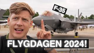 Besöker FLYGDAGEN 2024  GRIPEN F16 F35  Uppvisningspiloter [upl. by Kreiker]