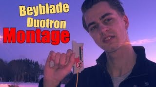 Beyblade Duotron MontageReview IN THE SNOW [upl. by Llekcor]