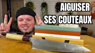 AIGUISER ses COUTEAUX comme un CHEF étape par étape [upl. by Maryl937]