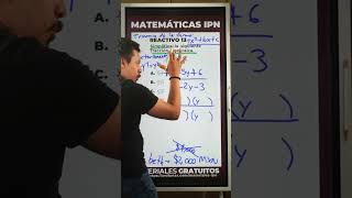 Asegura puntos resolviendo fracciones algebraicas como esta del examen IPN [upl. by Bulley]