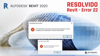 Revit Erro no sistema de licenciamento 22 [upl. by Ahsemad]