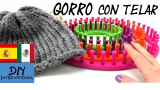 CÓMO HACER UN LINDO GORRO CON UN TELAR REDONDO PASO A PASO  TUTORIAL DIY [upl. by Chloe174]