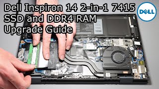 Dell Inspiron 7000 Laptop how to replace battery RAM Memory SSD  Hard Drive [upl. by Ardnaxela]