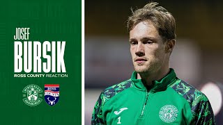 Josef Bursiks Reaction Ross County 0 Hibernian 0  William Hill Premiership [upl. by Enyehc]