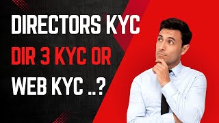 Directors KYC on MCA Version 3 portal  DIR 3 KYC  WEB KYC icsi companysecretary csvikashverma [upl. by Baldwin]