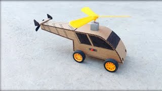 How to make a cardboard motor carhelicopter at homediy carhelicopter [upl. by Caria420]