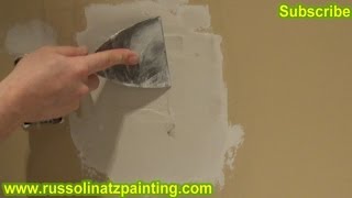 Drywall Repair  How to Fix a Small Hole in the Wall using California Patch Part 3 [upl. by Ycnuahc]