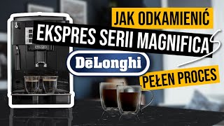 Proces odkamieniania ekpresu DeLonghi Magnifica S ECAM 22110B [upl. by Ashjian223]