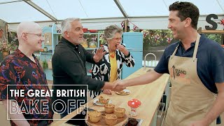 The One Where David Schwimmer Does Bake Off  The Great Stand Up To Cancer Bake Off [upl. by Bradeord]