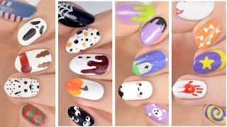 Nail Art For Halloween 🎃 Quick amp Easy LastMinute Nail Design Compilation For Halloween [upl. by Kallista]