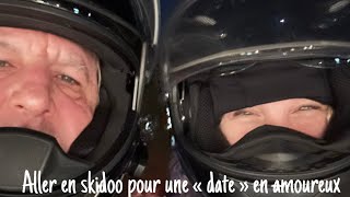 Aller en amoureux souper au restaurant en skidoo 23 janvier 24 [upl. by Mellette]