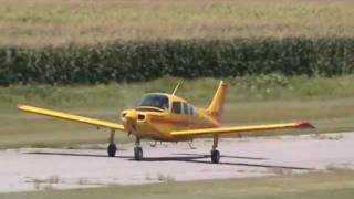 Beechcraft C23 Sundowner Taxiing and Takeoff CSU3 [upl. by Suivatnod]