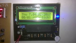 Đồng hồ lịch vạn niên hiển thị LCD 16x2  ChipKool [upl. by Weyermann360]