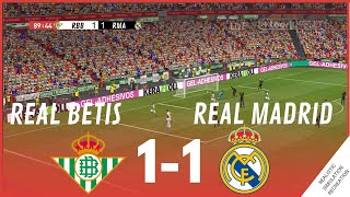 REAL BETIS vs REAL MADRID 11 HIGHLIGHTS • Simulación amp Recreación de Video Juego [upl. by Ulphi720]