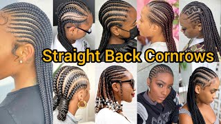 Straight Back Cornrow Hairstyles  Most Beautiful Cornrow Braid Hairstyles  Braided Hairstyles [upl. by Mccready165]