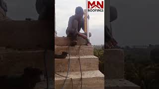 how to install staircase raillingyoutubeshorts marthandam nagercoilkanyakumari roofing [upl. by Harvie]