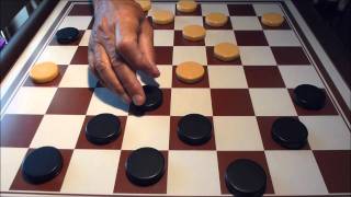 Checkers and Draughts classic By Armindo Gaspar Brilhante Nº 19 [upl. by Sigmund79]