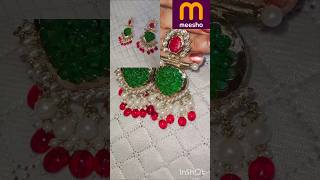 Earring collection 🛍️ Subscribe for more ✨youtubeshorts jewellery shortvideos earrings meesho [upl. by Dag]