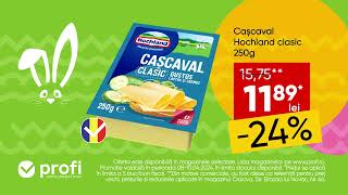 Intampina Pastele la Profi Acum ai Cașcaval Hochland clasic 250g la un pret special [upl. by Sitrik454]