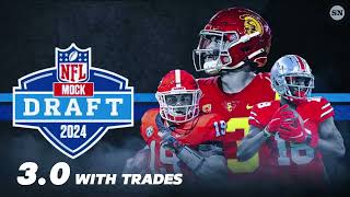 NFL MOCK DRAFT 30 WITH TRADES FULL FIRST ROUND [upl. by Yllil925]